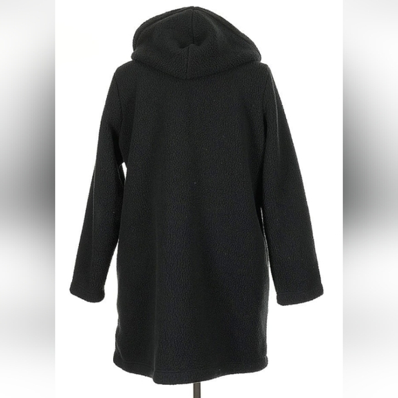 Coat XL D&Co. Black Fleece with Hood - Picture 3 of 7